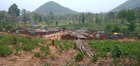 Kutia village from a clip